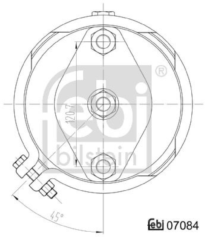 FEBI BILSTEIN 07084 Membranzylinder mit AnbaumaterialUniversell verwendbar