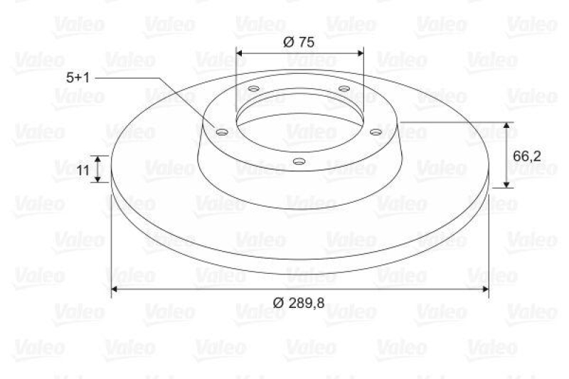 VALEO 197607 Bremsscheibe