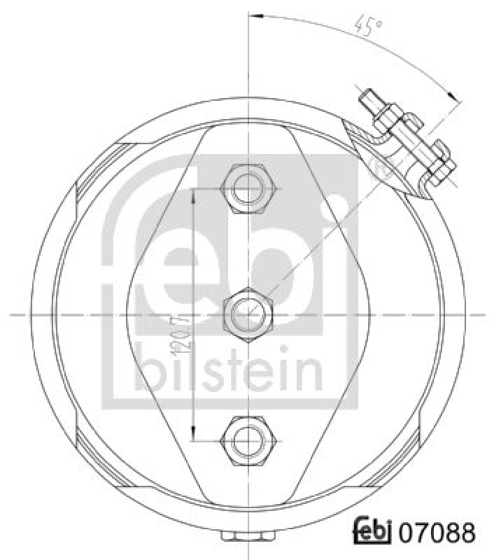 FEBI BILSTEIN 07088 Membranzylinder mit AnbaumaterialUniversell verwendbar