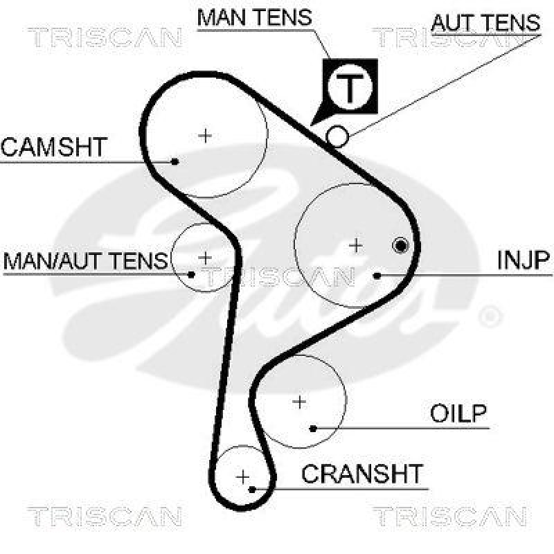 TRISCAN 8647 29005 Zahnriemensatz für Vw, Audi, Seat