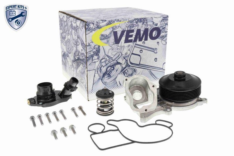 VEMO V20-99-2102 Wasserpumpe, Motorkühlung mit Thermostat,Dichtung 88° 87°C für BMW