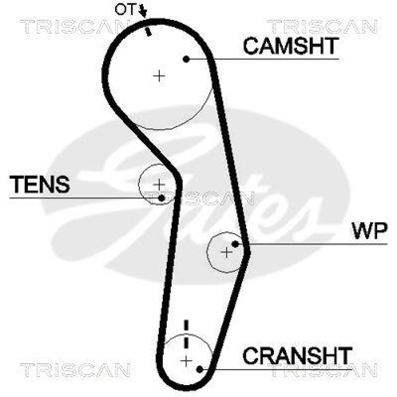 TRISCAN 8647 29022 Zahnriemensatz für Vw, Audi, Seat, Skoda