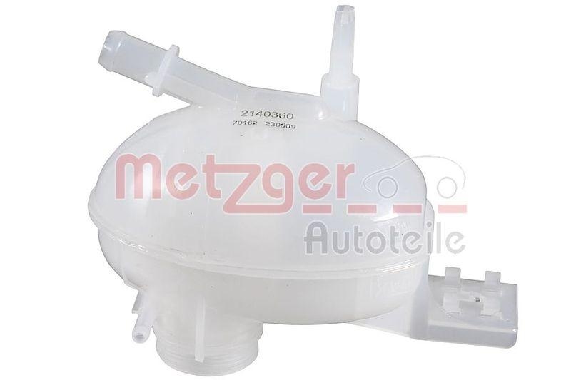 METZGER 2140360 Ausgleichsbehälter, Kühlmittel für FIAT OHNE DECKEL, OHNE SENSOR