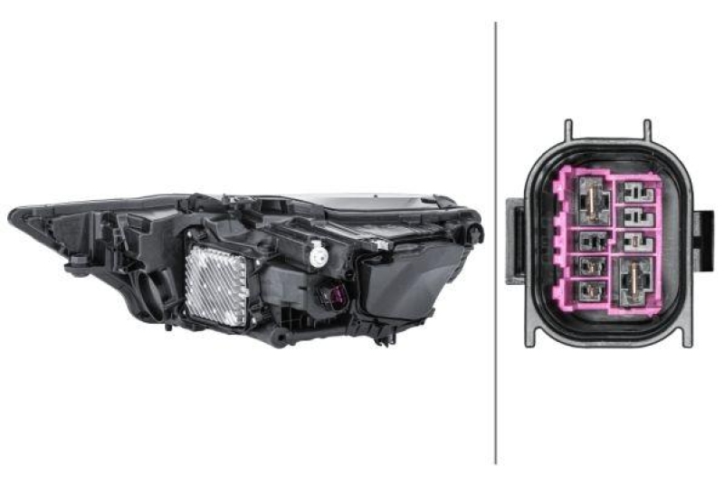 HELLA 1ZX 013 377-121 Heckscheinwerfer rechts LED AUDI