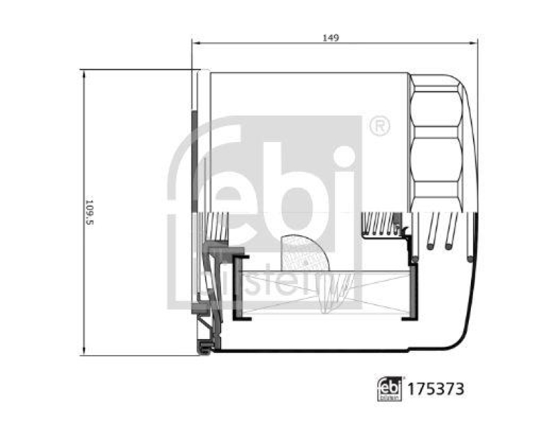 FEBI BILSTEIN 175373 Ölfilter für New Holland