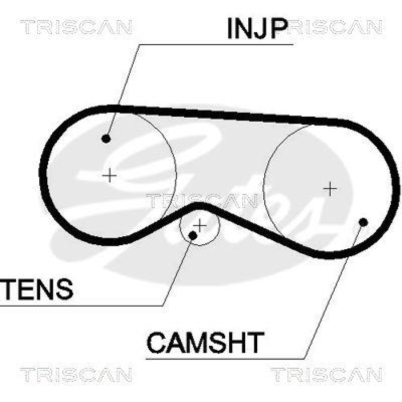 TRISCAN 8647 29045 Zahnriemensatz für Vw, Audi, Skoda