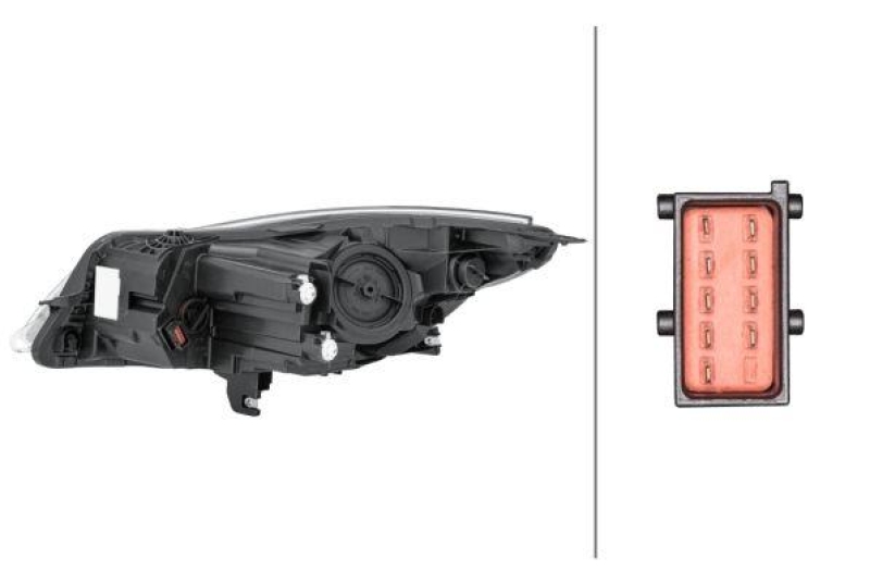 HELLA 1EL 011 165-721 Heckscheinwerfer rechts Halogen OPEL