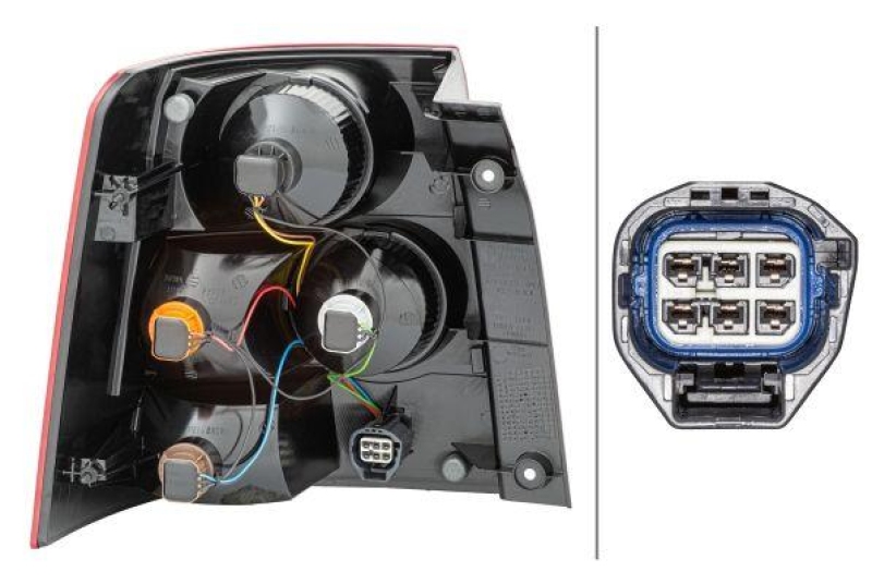 HELLA 2VP 238 023-161 Heckleuchte rechts Halogen LandRo