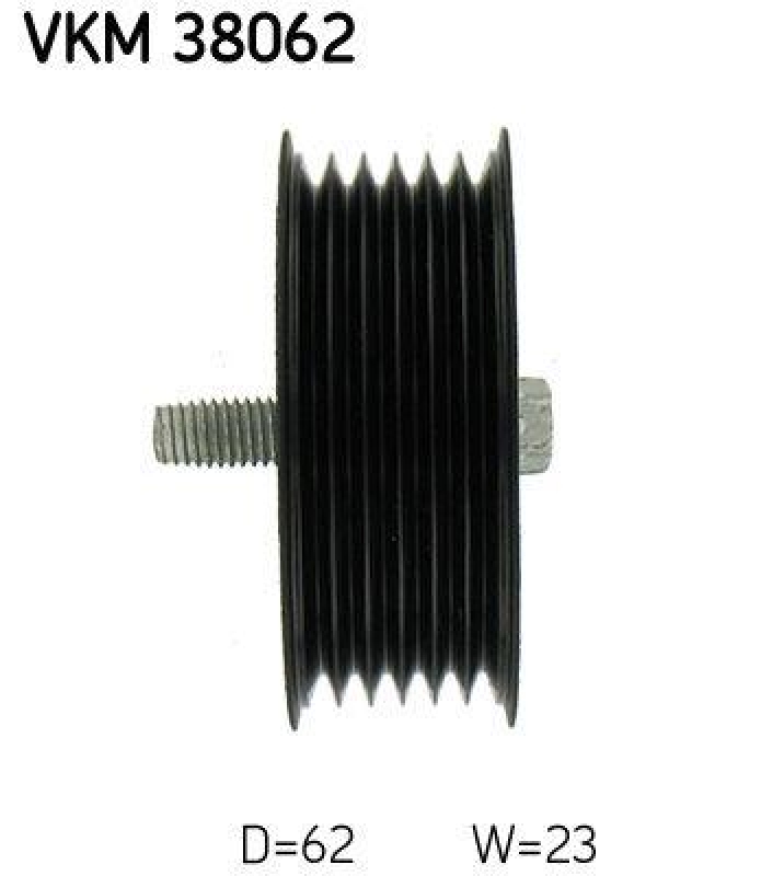 SKF VKM 38062 Umlenk-/Führungsrolle Keilrippenriemen