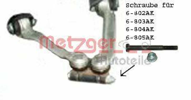 METZGER 55002118 Montagesatz, Lenker für AUDI/SEAT/SKODA/VW