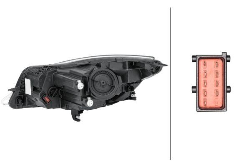 HELLA 1EL 011 165-761 Heckscheinwerfer rechts Halogen OPEL