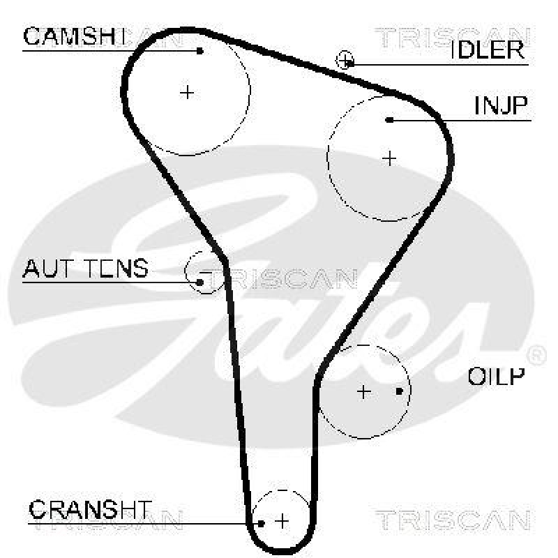 TRISCAN 8647 29057 Zahnriemensatz für Vw, Seat, Ford