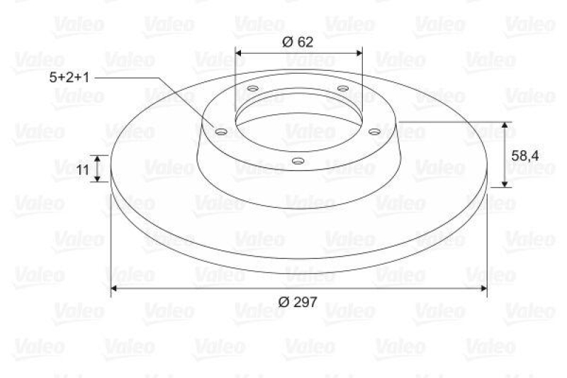 VALEO 197656 Bremsscheibe