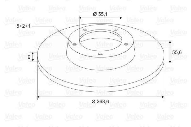 VALEO 197657 Bremsscheibe