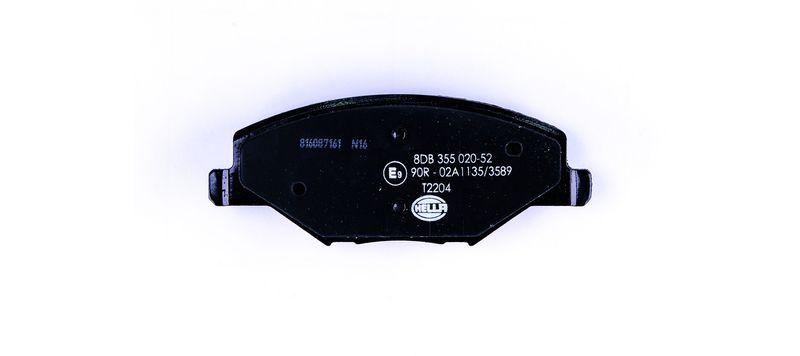 HELLA 8DB 355 020-521 Bremsbelagsatz, Scheibenbremsbelag für SKODA/VW