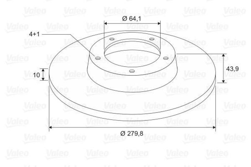 VALEO 197663 Bremsscheibe