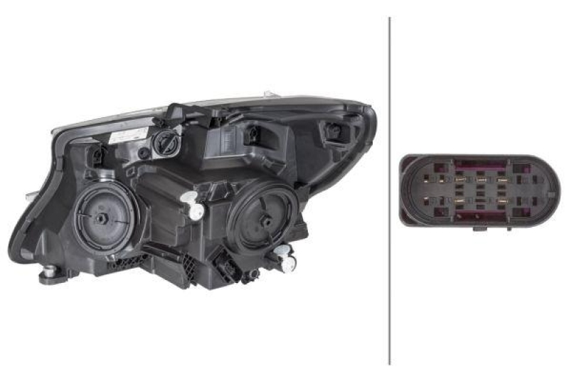 HELLA 1EL 011 284-881 Heckscheinwerfer rechts Halogen MB