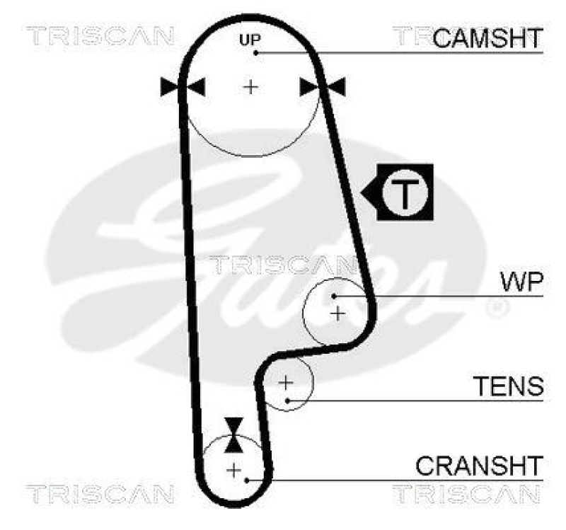 TRISCAN 8647 40001 Zahnriemensatz für Honda