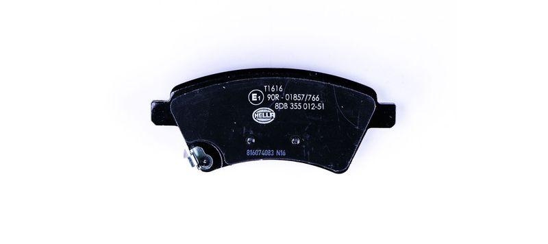 HELLA 8DB 355 012-511 Bremsbelagsatz, Scheibenbremsbelag für SUZUKI/FIAT