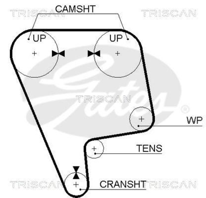 TRISCAN 8647 40004 Zahnriemensatz für Honda