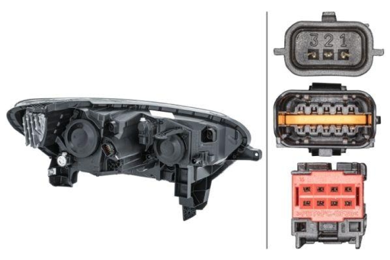 HELLA 1EL 011 770-851 Heckscheinwerfer links Hybrid RENAULT