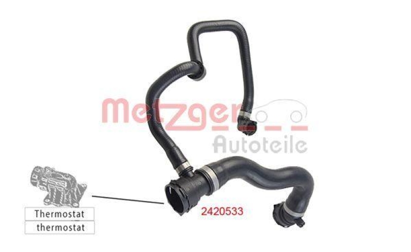 METZGER 2420533 Kühlerschlauch für BMW