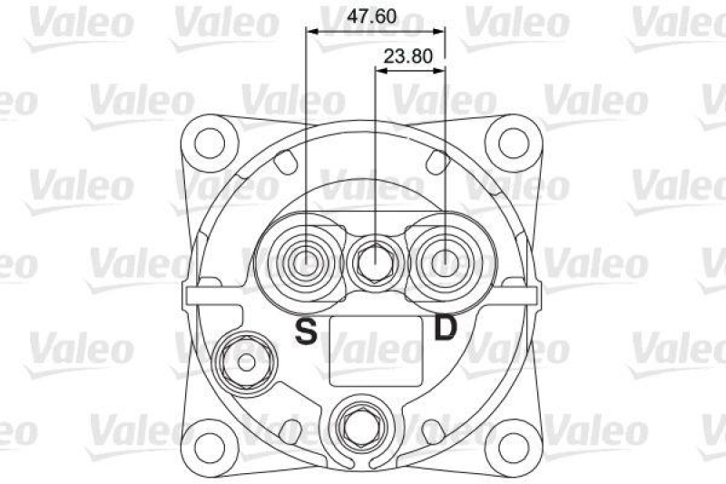 VALEO 815904 Univ. Kompr. TM-15HS 2AG 24V B PAD