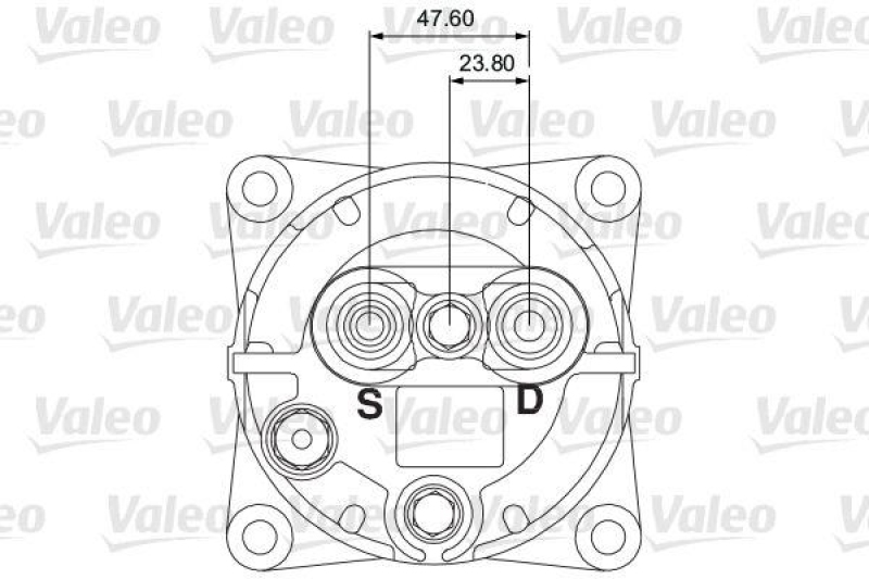 VALEO 815905 Univ. Kompr. TM-16HS 2AG 24V B PAD