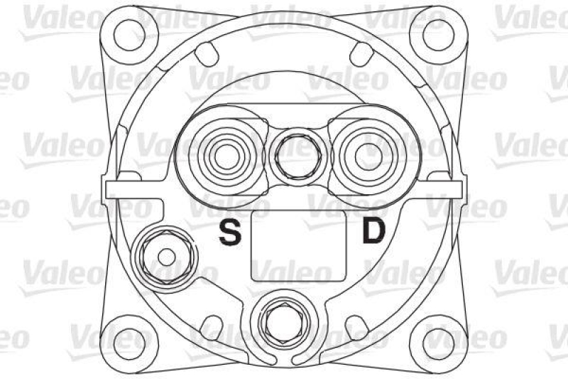 VALEO 815906 Univ. Kompr. TM-13HS 8GR 12V B PAD