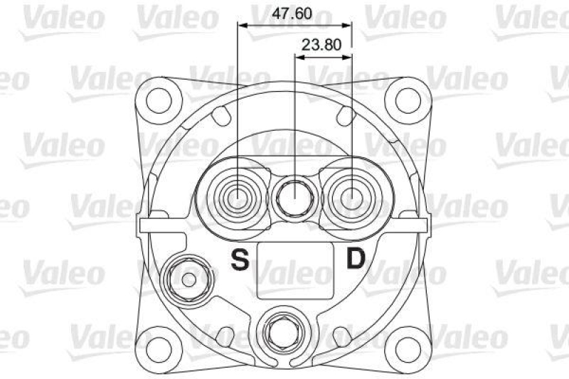 VALEO 815909 Univ. Kompr. TM-13HS 8GR 24V B PAD