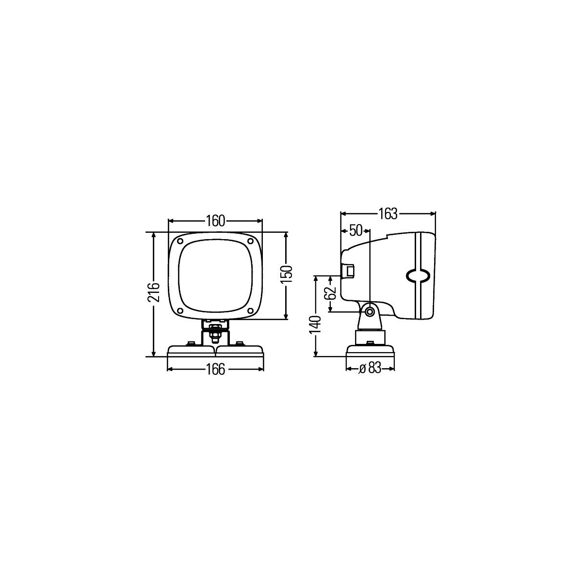 HELLA 1GA996142-081 Arbeitsscheinwerfer