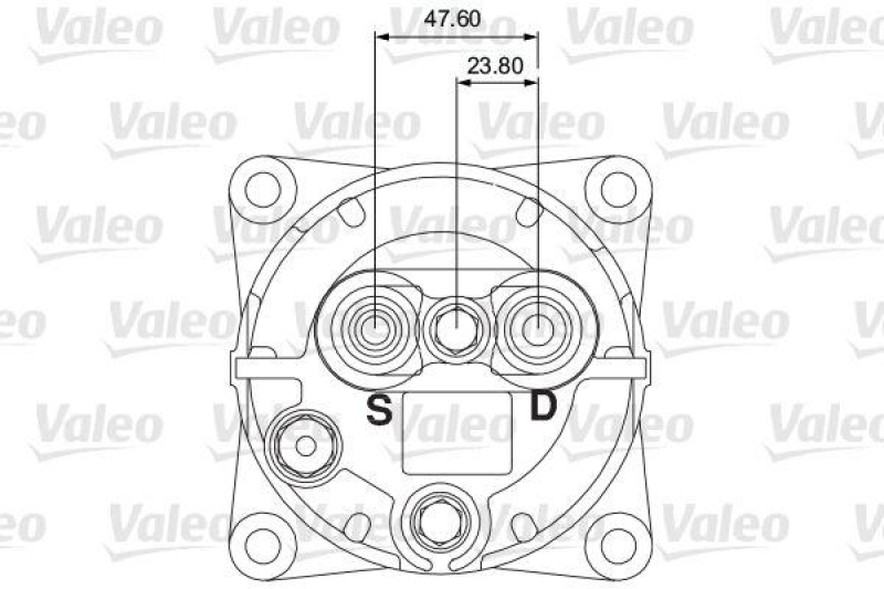 VALEO 815911 Univ. Kompr. TM-16HS 8GR 24V B PAD