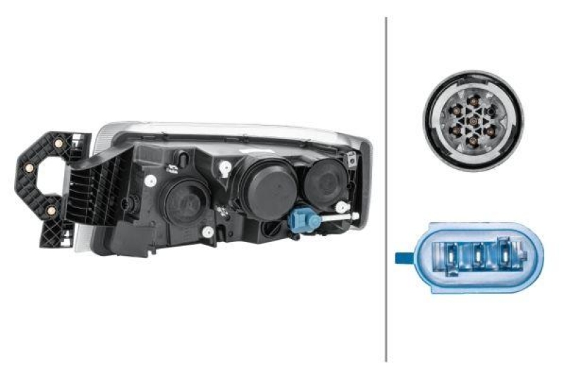 HELLA 1EL 011 899-481 Heckscheinwerfer rechts Halogen RENAULT