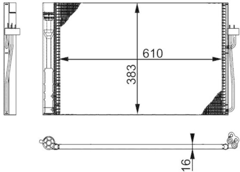 MAHLE AC 345 000P Klimakondensator