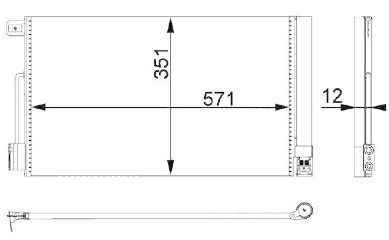 MAHLE AC 367 000P Klimakondensator