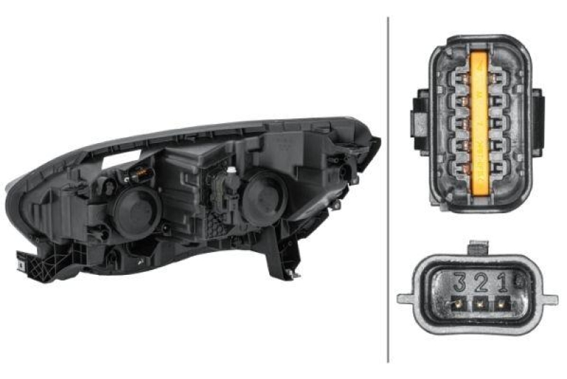 HELLA 1EL 012 293-421 Heckscheinwerfer rechts Halogen RENAULT