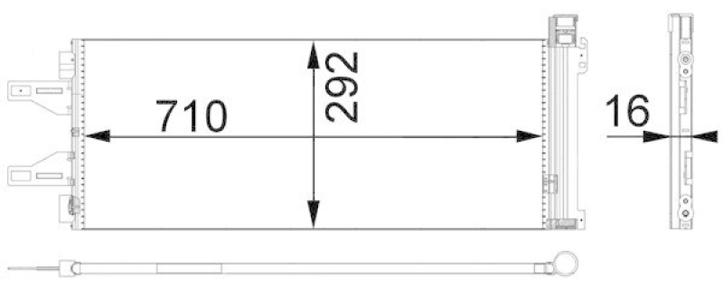 MAHLE AC 368 000P Klimakondensator