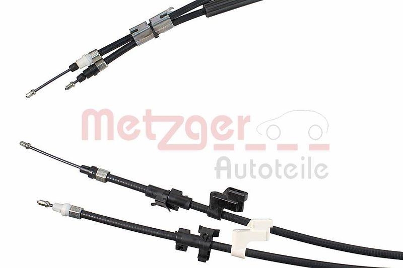 METZGER 10.5378 Seilzug, Feststellbremse für FORD hinten links/rechts