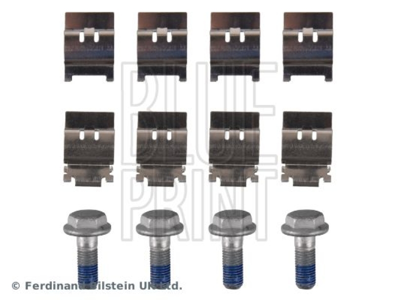 BLUE PRINT ADBP420048 Bremsbelagsatz mit Befestigungsmaterial für TOYOTA