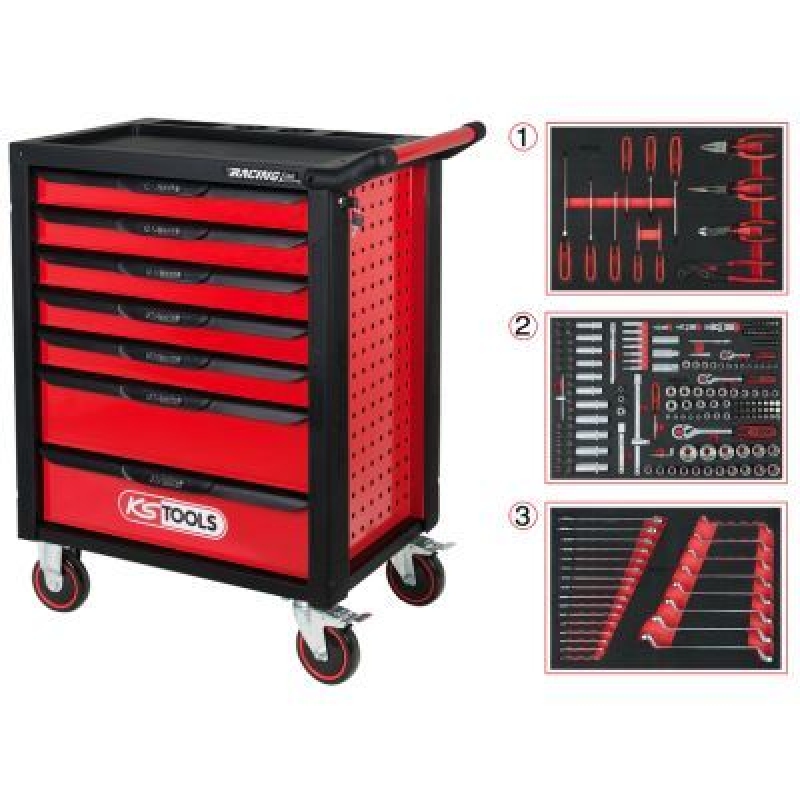 KS TOOLS 826.7215 Racingline Werkzeugwagen