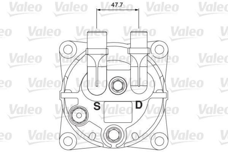 VALEO 716656 Univ. Kompr. TM16XS 8GR 12V B V ORG 3E