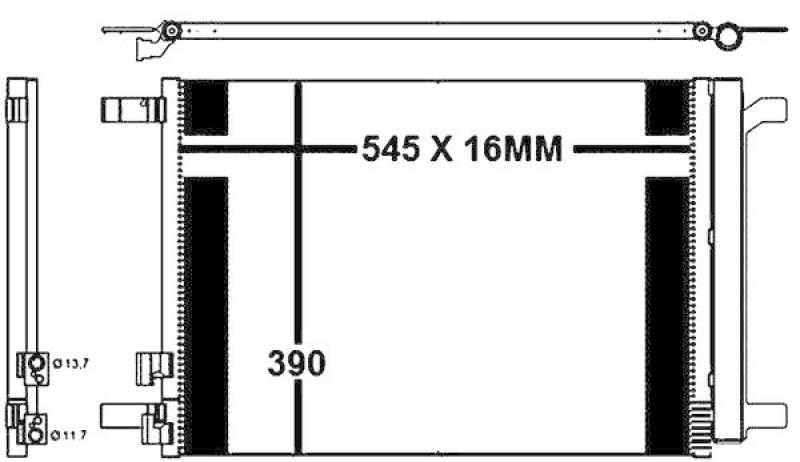 MAHLE AC 772 000P Klimakondensator