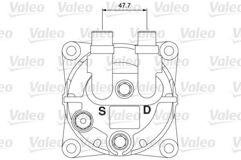 VALEO 815979 Univ. Kompr. -16XS 2AG 12V B V ORG