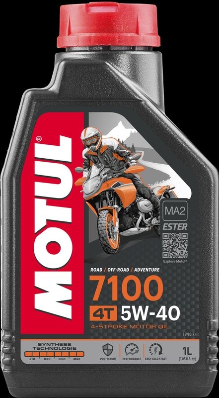 MOTUL 109380 Motoröl 7100 4T 5W-40 1 L