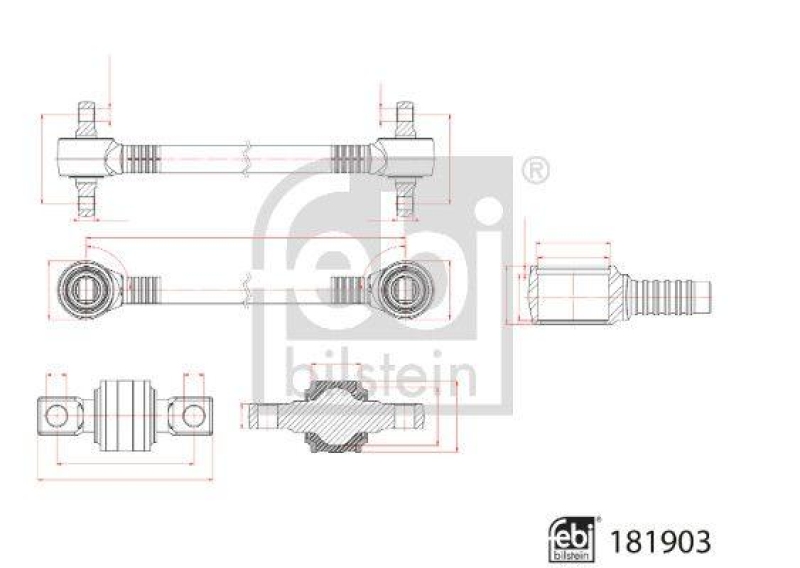 FEBI BILSTEIN 181903 Achsstrebe für M A N