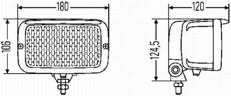 HELLA 1LB 007 145-047 Heckscheinwerfer 7145 Halogen