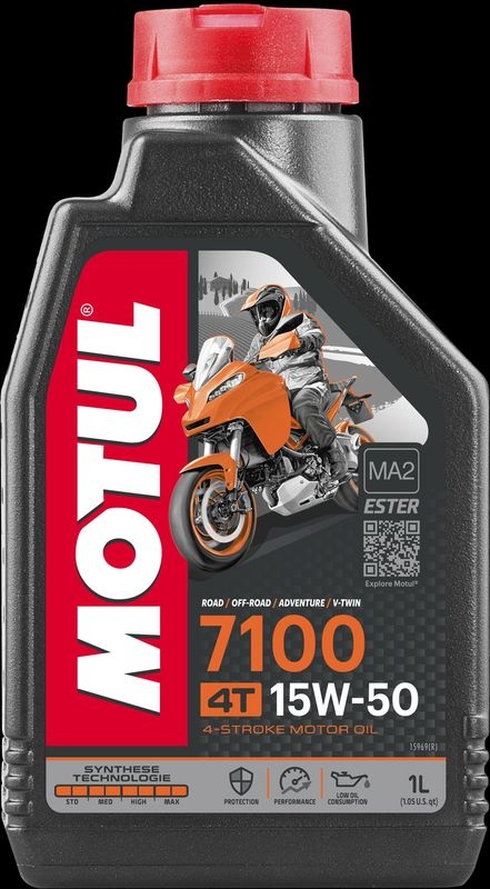 MOTUL 109386 Motoröl 7100 4T 15W-50 1 L