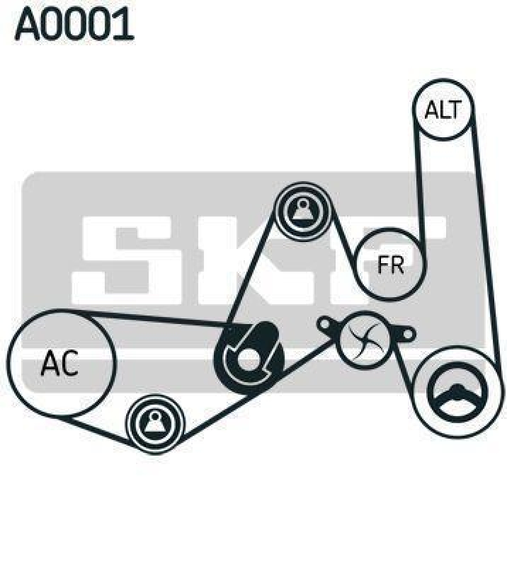 SKF VKMA 31051 Keilrippenriemensatz