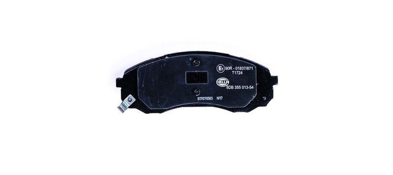 HELLA 8DB 355 013-541 Bremsbelagsatz, Scheibenbremsbelag für HYUNDAI/KIA