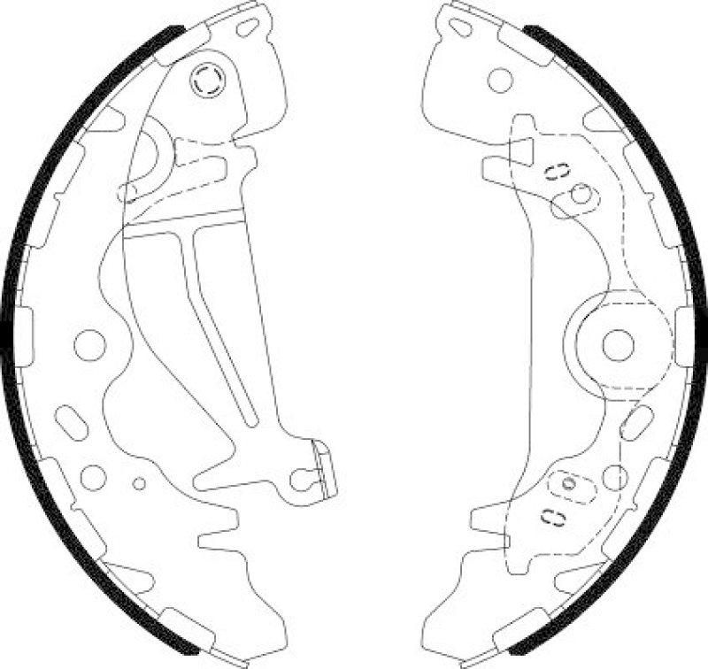 HELLA 8DB 355 022-091 Bremsbackensatz für HYUNDAI H-1